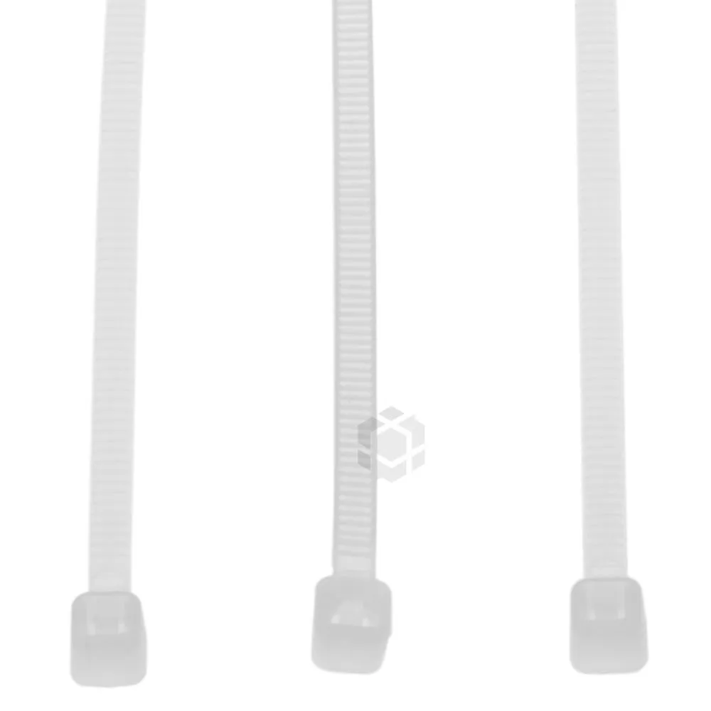 White cable tie 2,5x200mm, 100pcs/pack