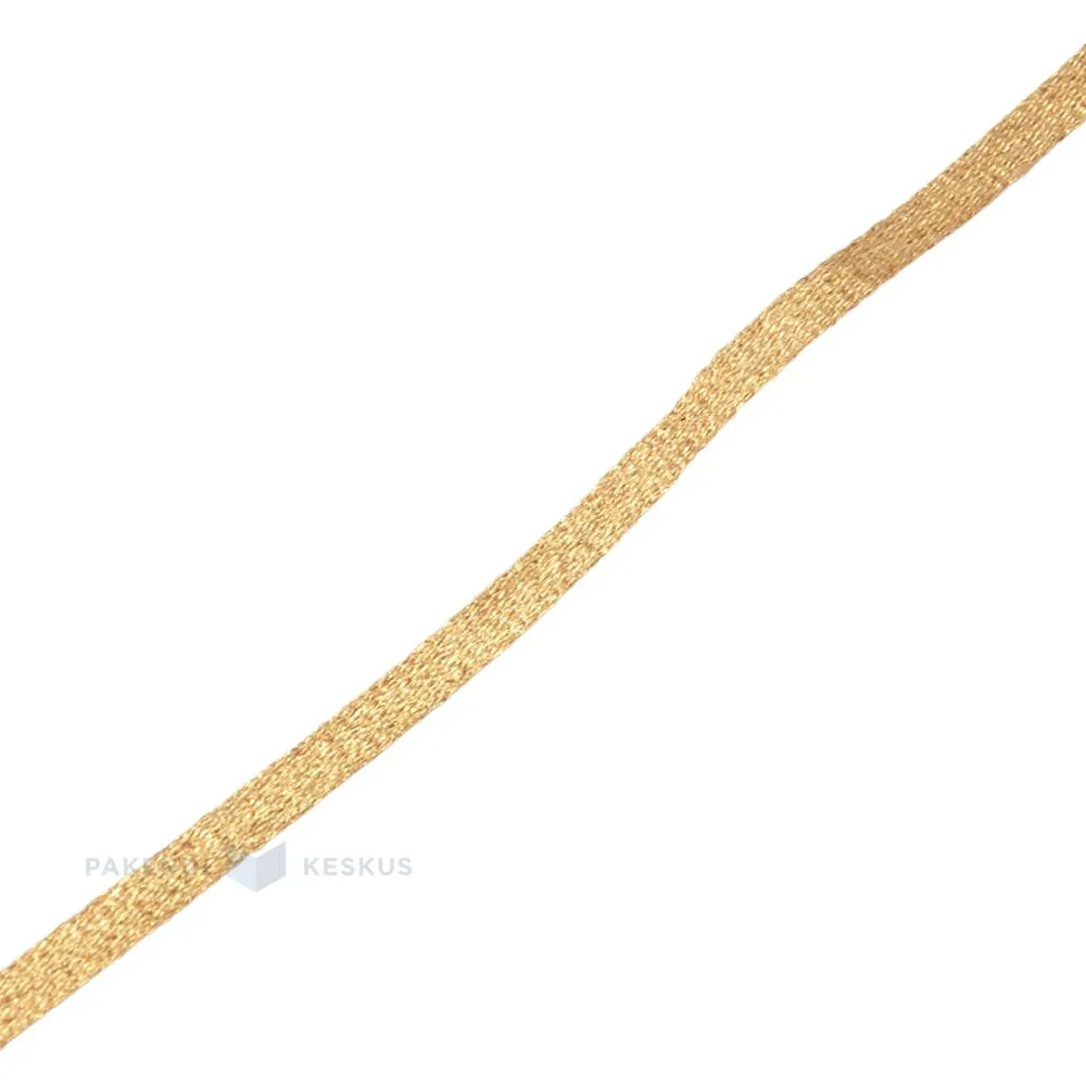Lahjanauha, lurex, 6 mm, kulta, 25 m rulla
