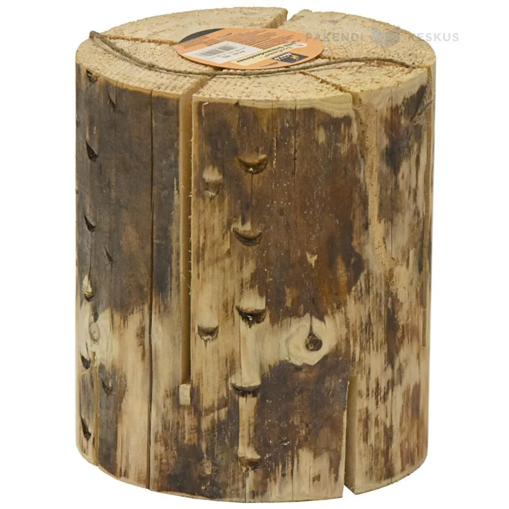 Koka uguns bluķis augstums 230mm ar diametru 210mm