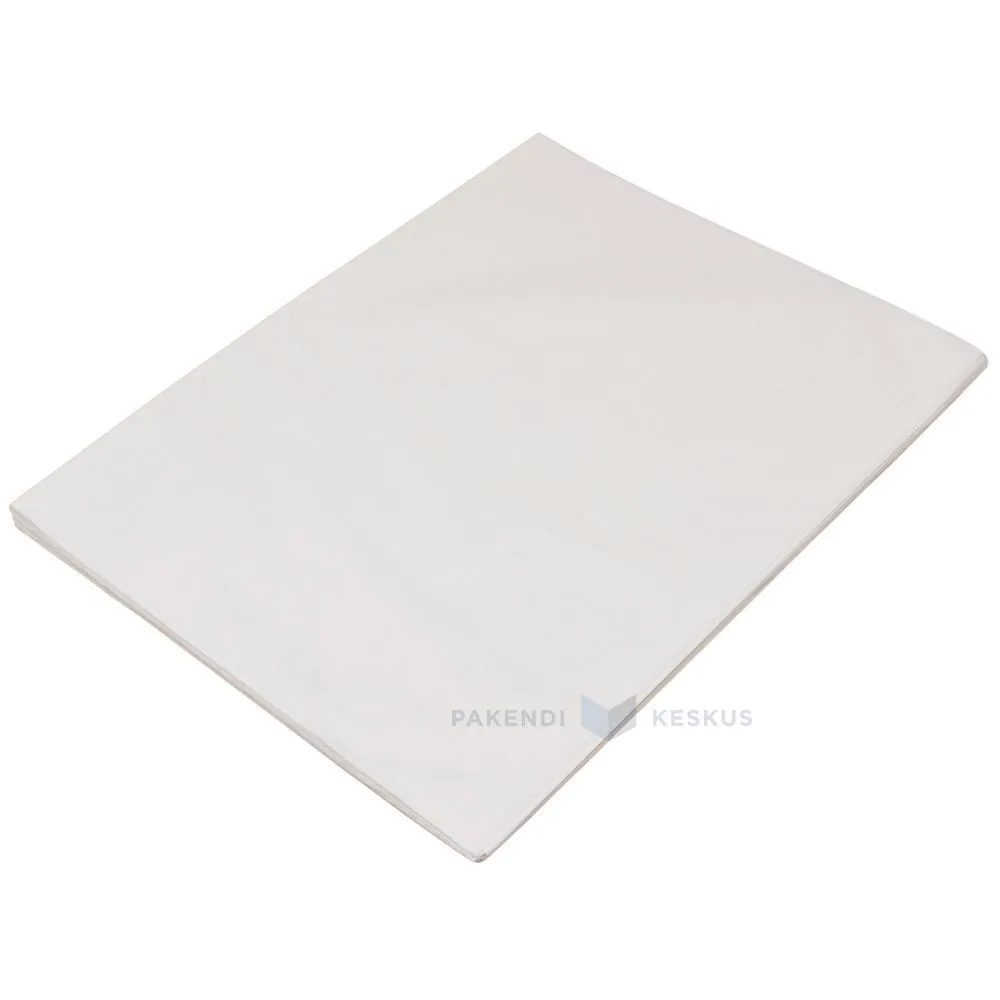 Valge siidipaber 50x75cm 14g/m2, pakis 24tk