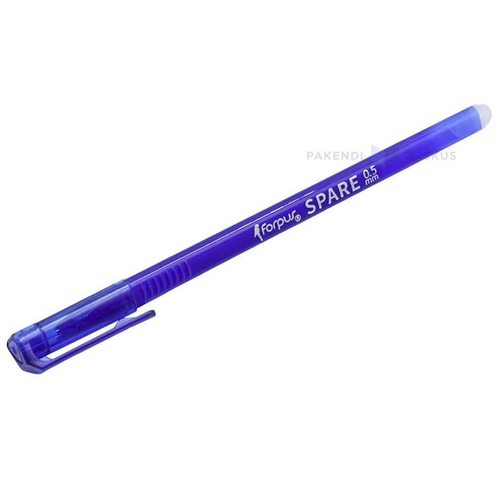 Blue erasable gel pen Forpus Spare with eraser 0,5mm