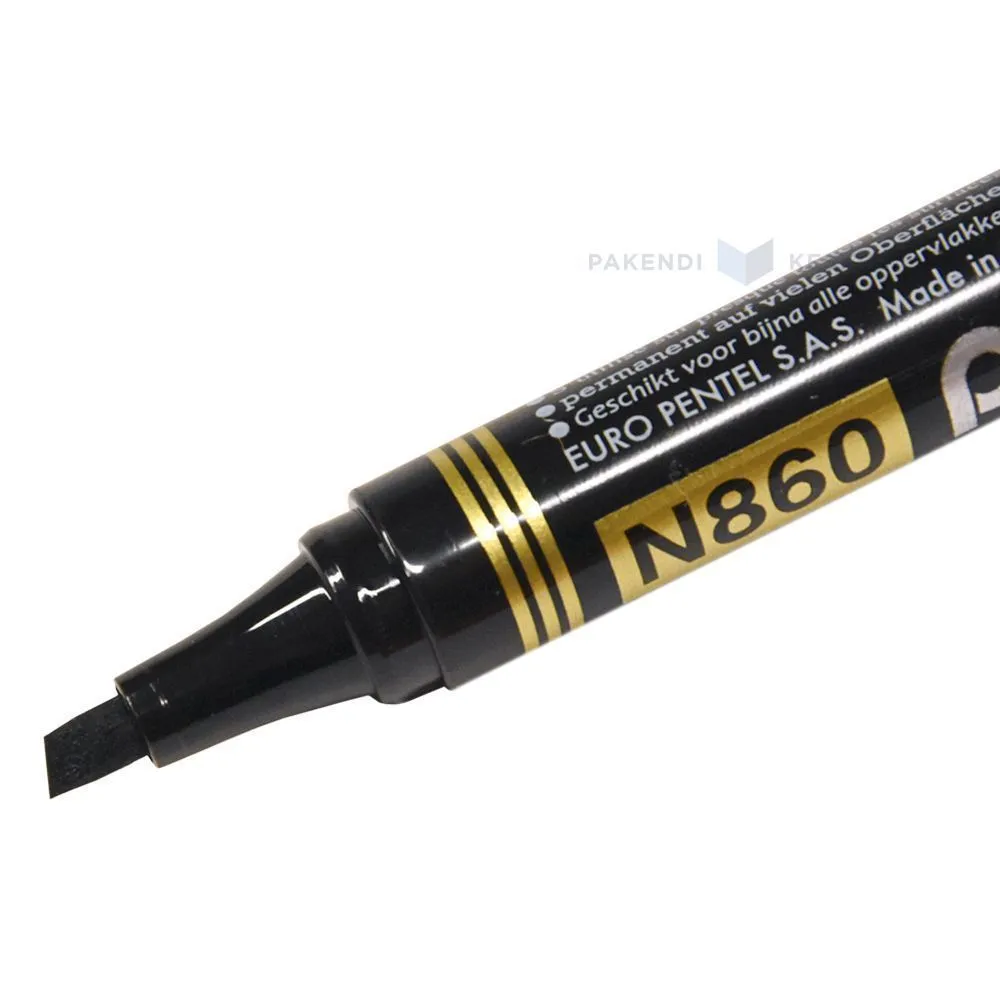 Lõigatud otsaga must marker Pentel N860 1,8/4,5mm
