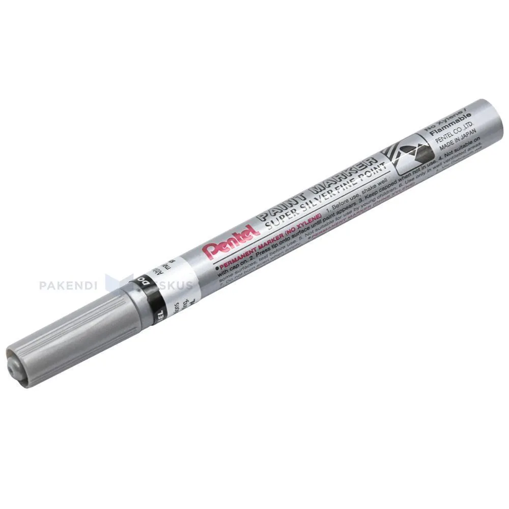 Ümara otsaga hõbedane marker Pentel MSP10X 1,0mm