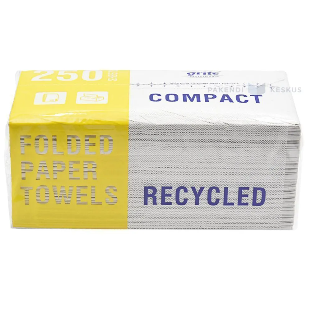 2-kihiline lehtkäterätik Grite Economy Compact 220x225mm, pakis 250tk