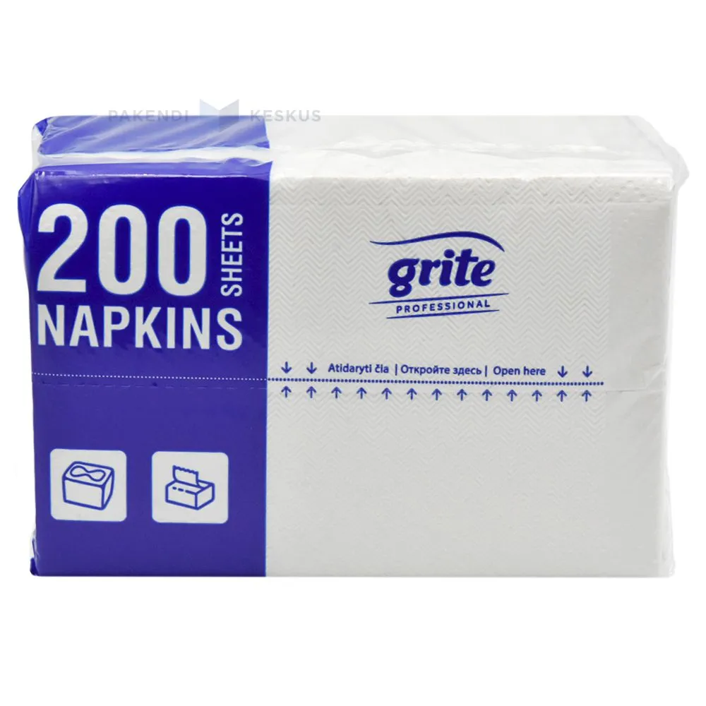 2-layered white napkin V-fold 16,5x22cm, 200pcs/pack
