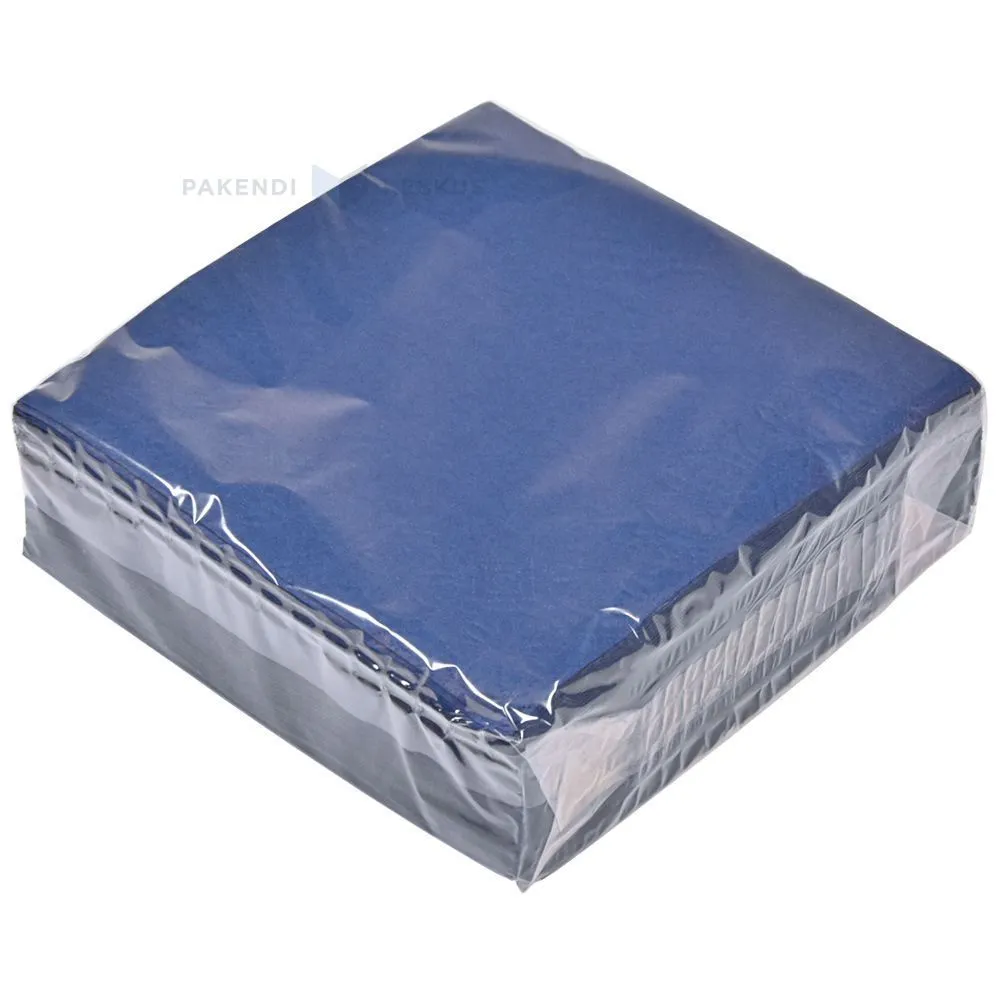 3-layered blue napkin 33x33cm, 50pcs/pack