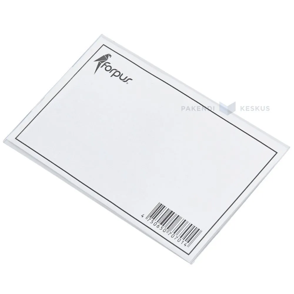 Transparent name tag holder with pin and clamp 90x54mm