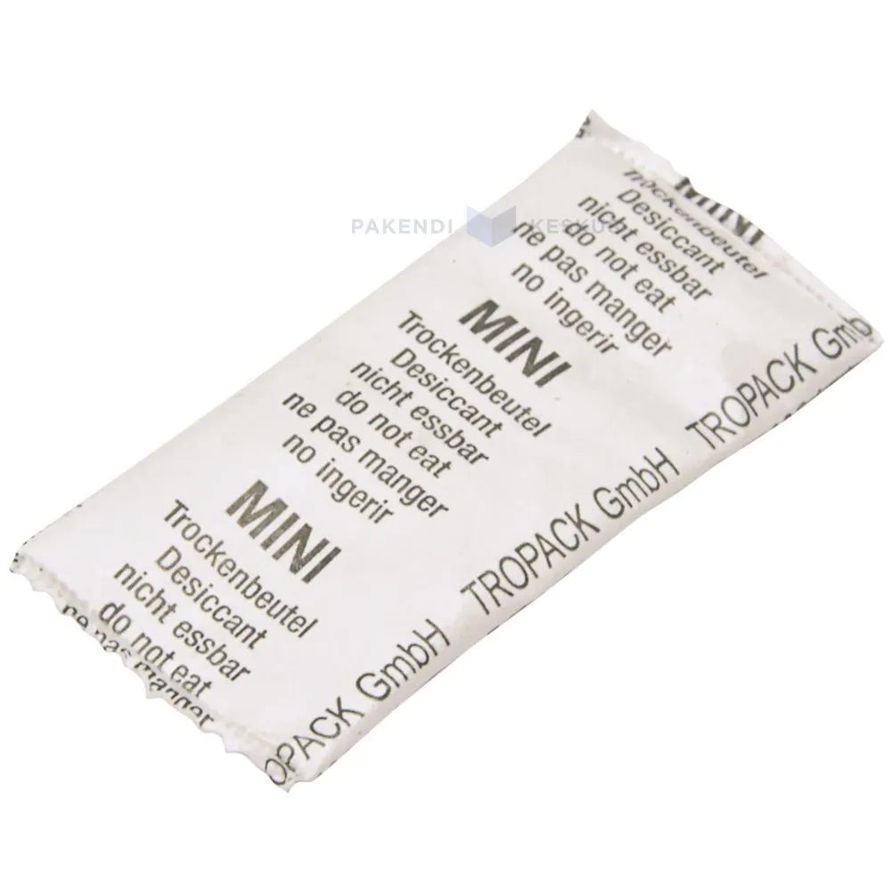 Silicagel 2g packs 23x50mm, 500pcs/pack