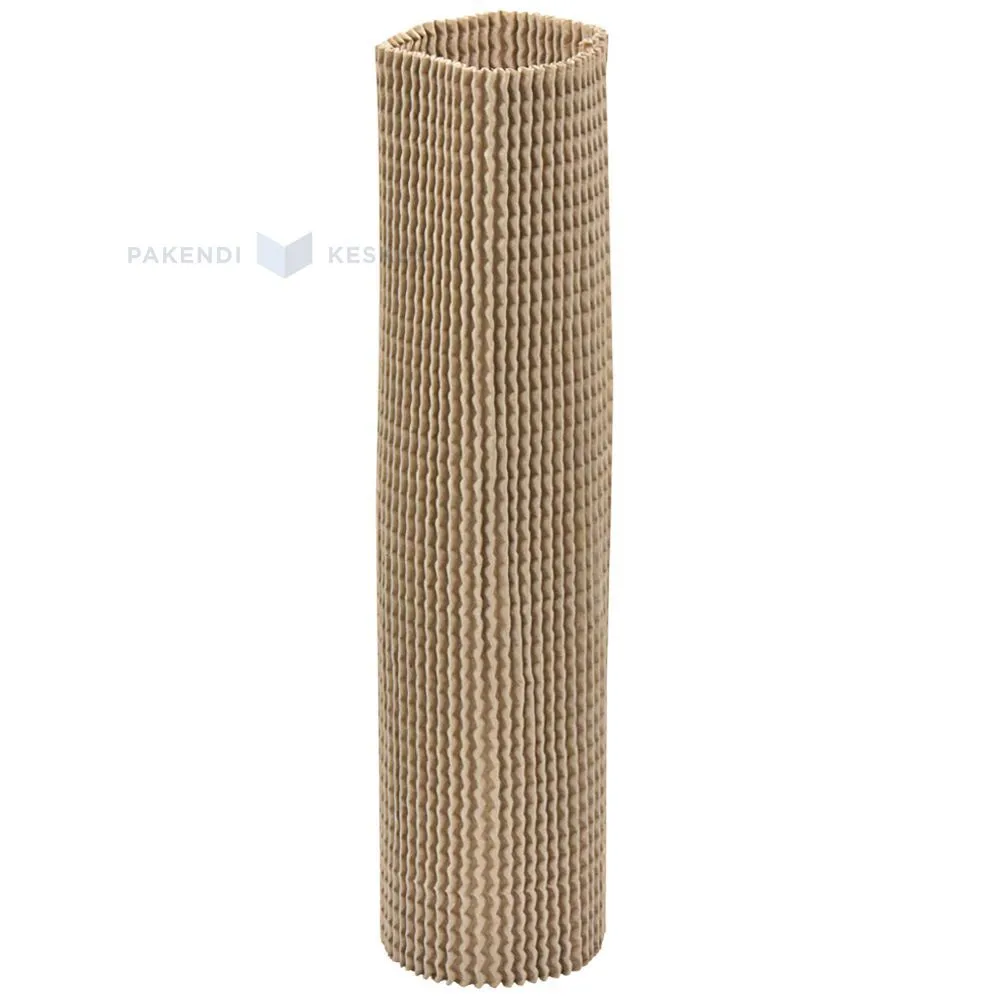 Pruun taaskasutatud paberist pudelikaitse diam. 95-120mm kõrgus 310mm