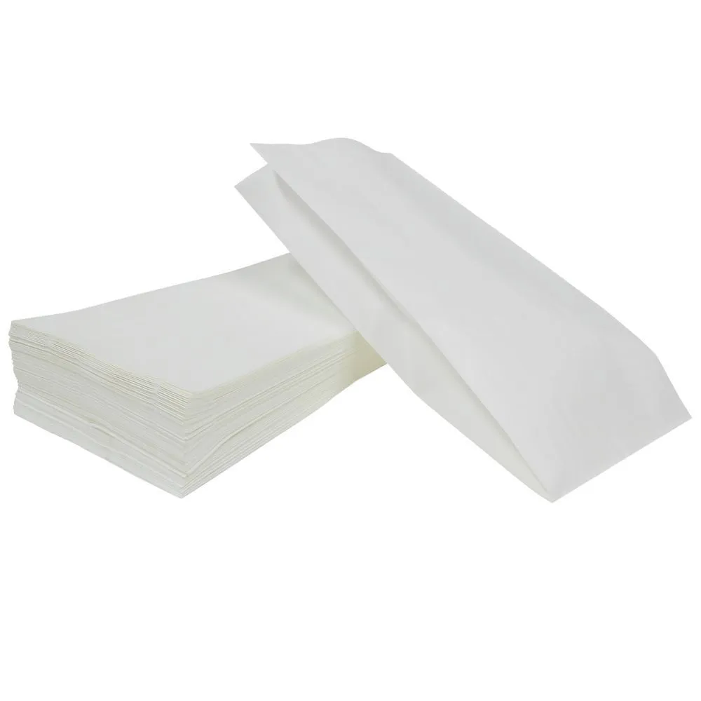 White paper bag 15+6x33cm 35g/m2, 100pcs/pack