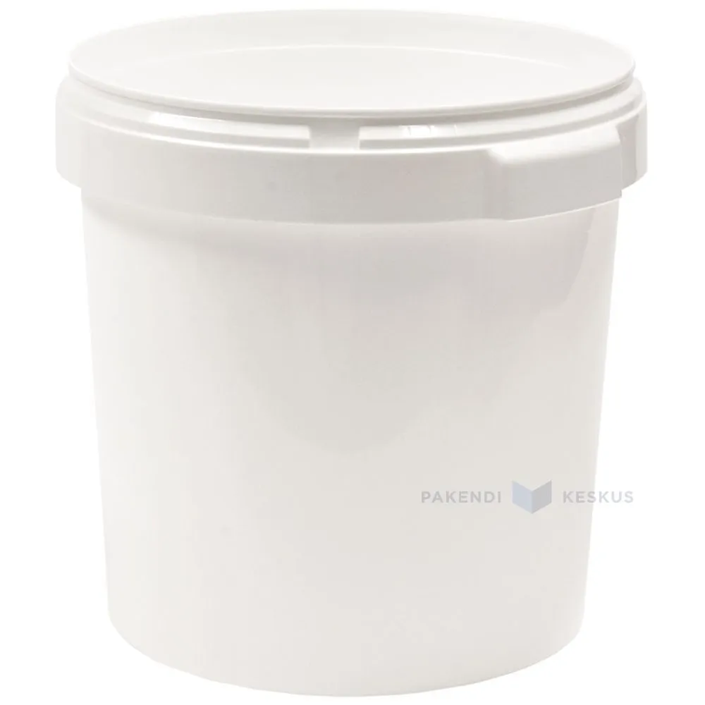 Valge plastikämber ILMA KAANETA sangata 32 000ml / 32L diameetriga 365mm