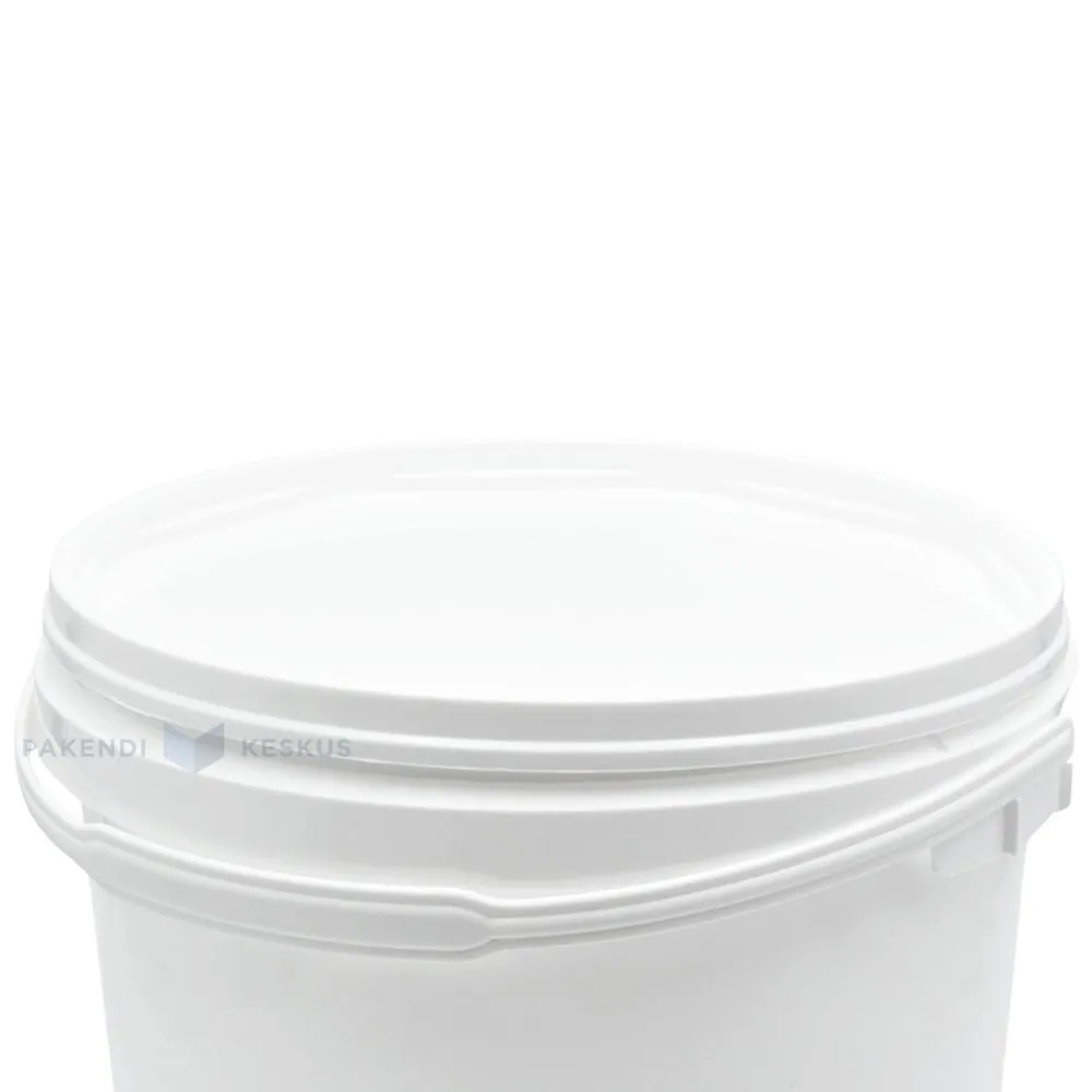 Kansi 5000ml / 5L ämpärille, muovi, halk. 222mm, kulmikas reuna, valk (sopii UA5V/222/NU)