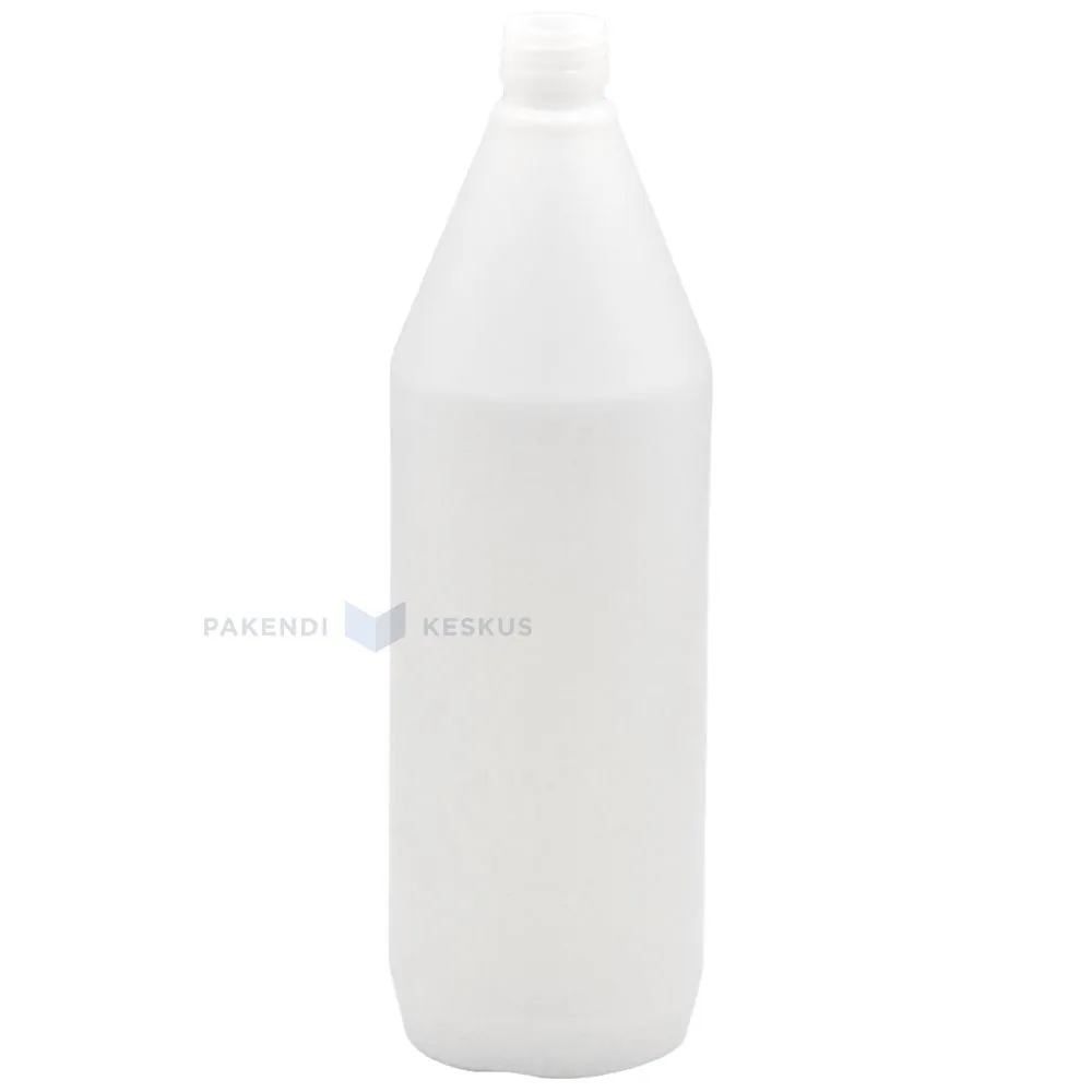 HD-plastikust PUDEL ilma korgita 1000ml / 1L diameetriga 28mm
