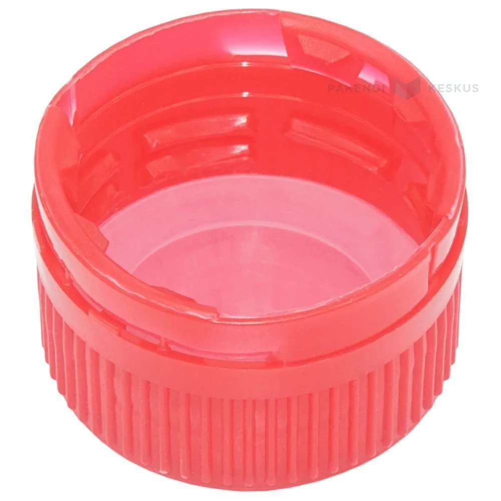 Red cork for PP and PET bottles diam. 28mm