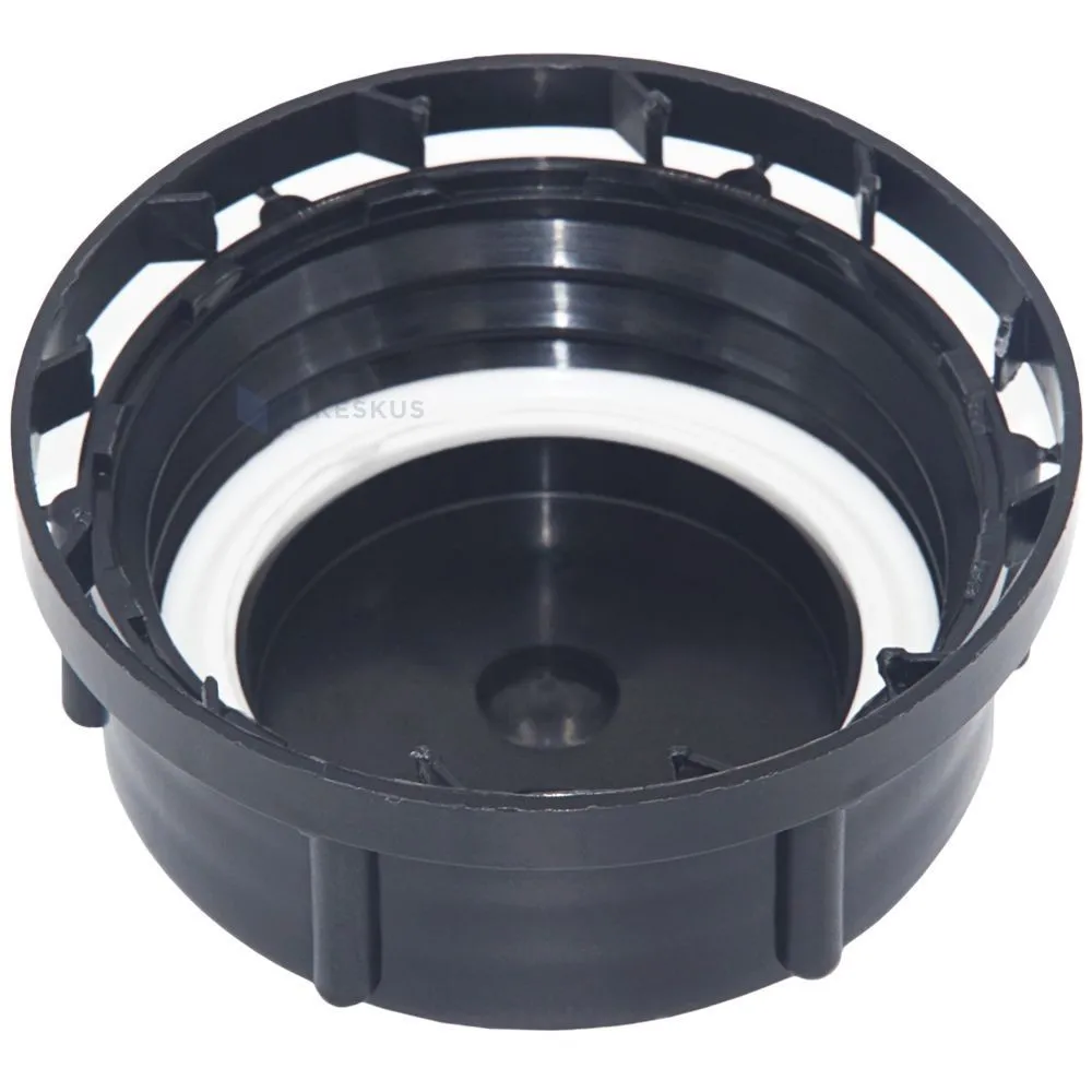 Black locking cap with EPE coating for HD canister diameter 60mm