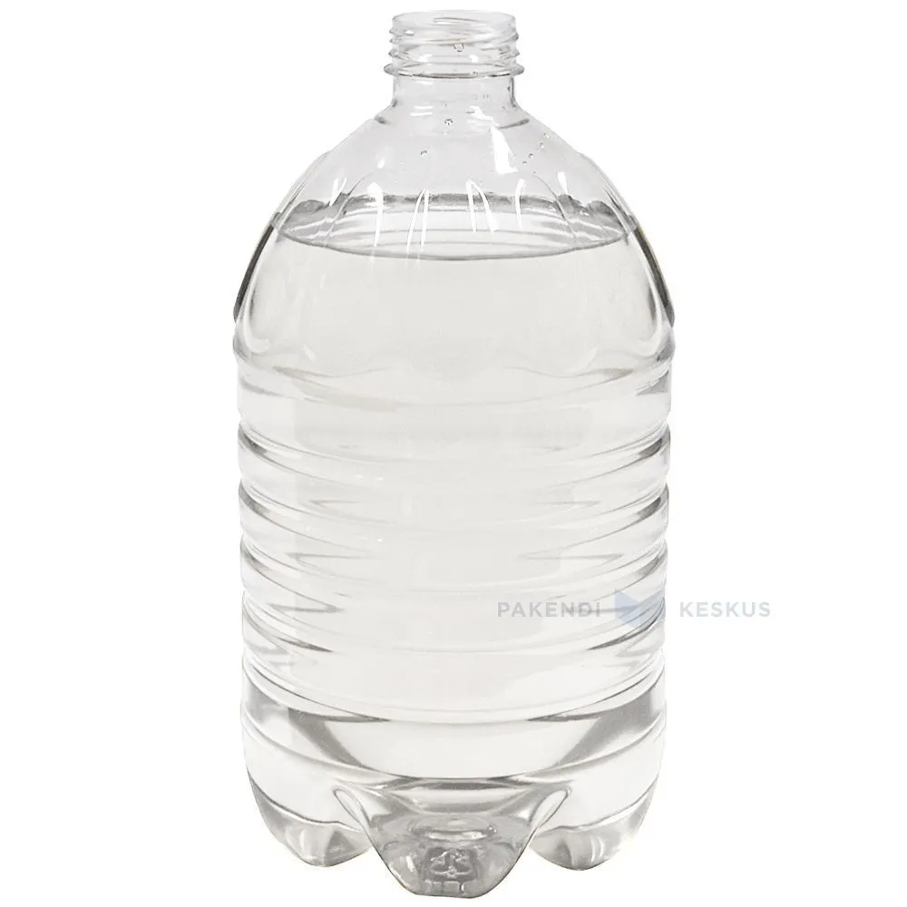 PET-plastikpudel ilma korgita 5000ml / 5L diameetriga 48mm