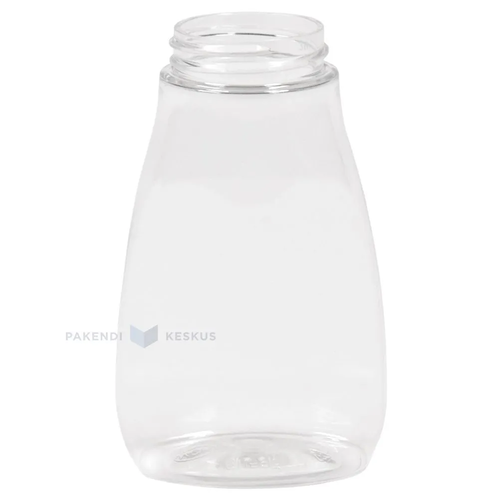 Ovaalne PET-plastikpudel 180ml / 0,18L diameetriga 38mm