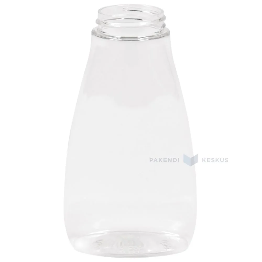 Oval PET bottle 250ml / 0,25L diameter 38mm