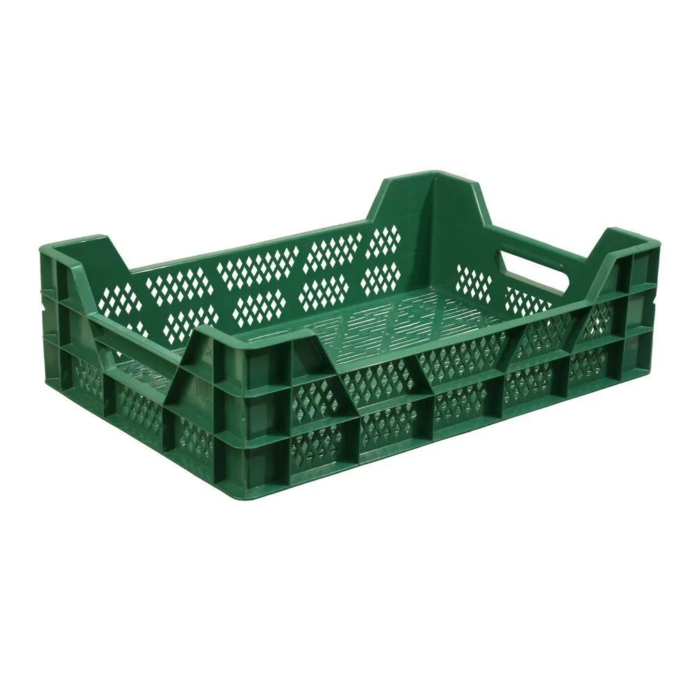 Musta muovinen laatikko C-1116 kasveille enintään 23L / 15kg