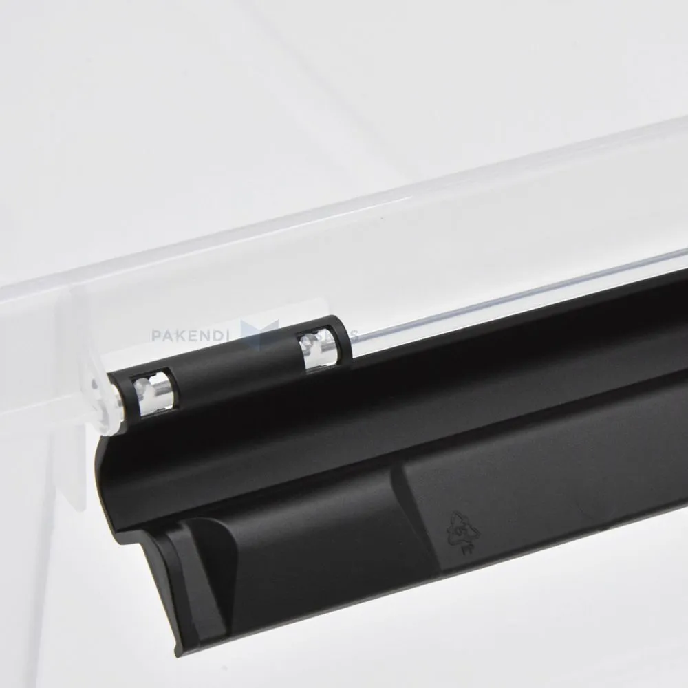 Transparent storage box with lockable lid 590x390x310mm 45L