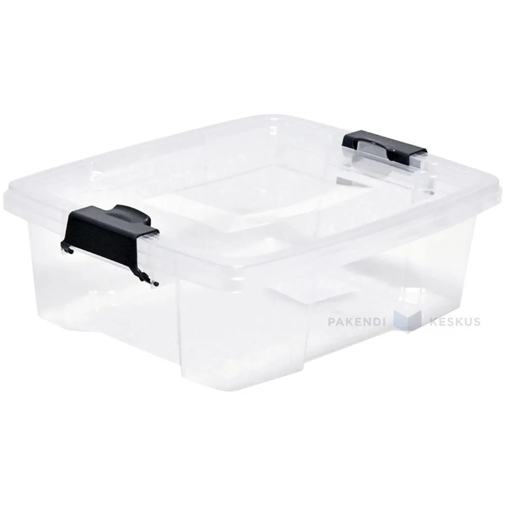 Läbipaistev hoiustuskast lukustatava kaanega 350x285x115mm 7L