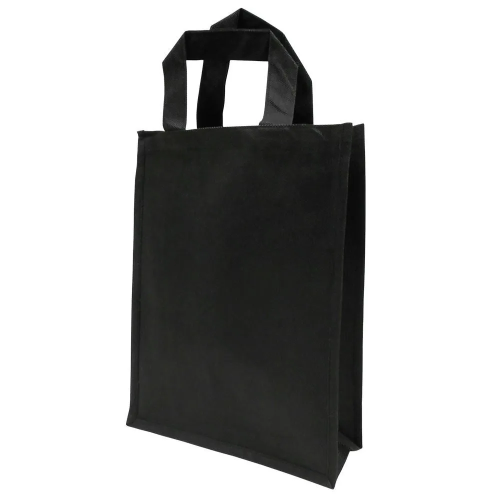 Sangadega must non-woven materjalist tekstiilkott 30+12x40cm