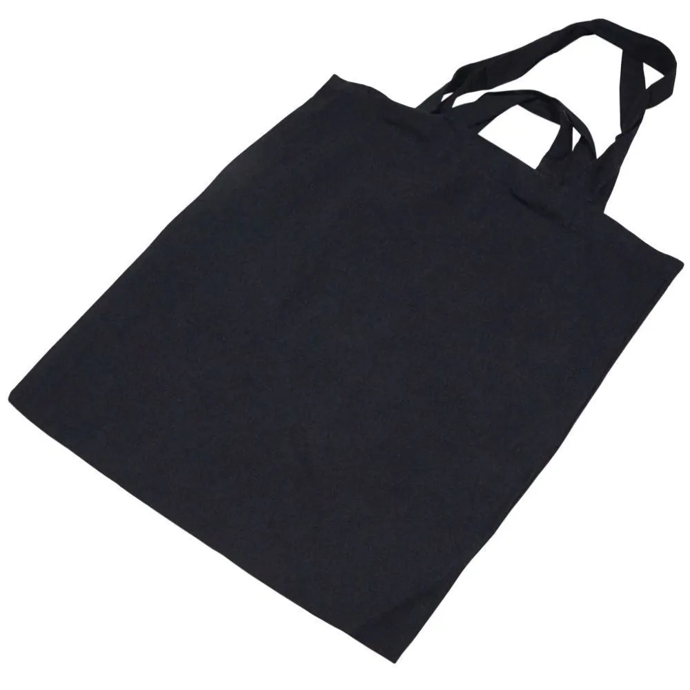 Topelt sangadega must tekstiilkott 40x45cm paksus 240g/m2