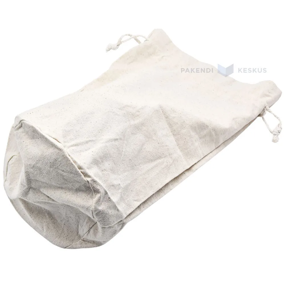 Nööriga puuvillane tekstiilkott pudelile diam. 17cm kõrgusega 39cm