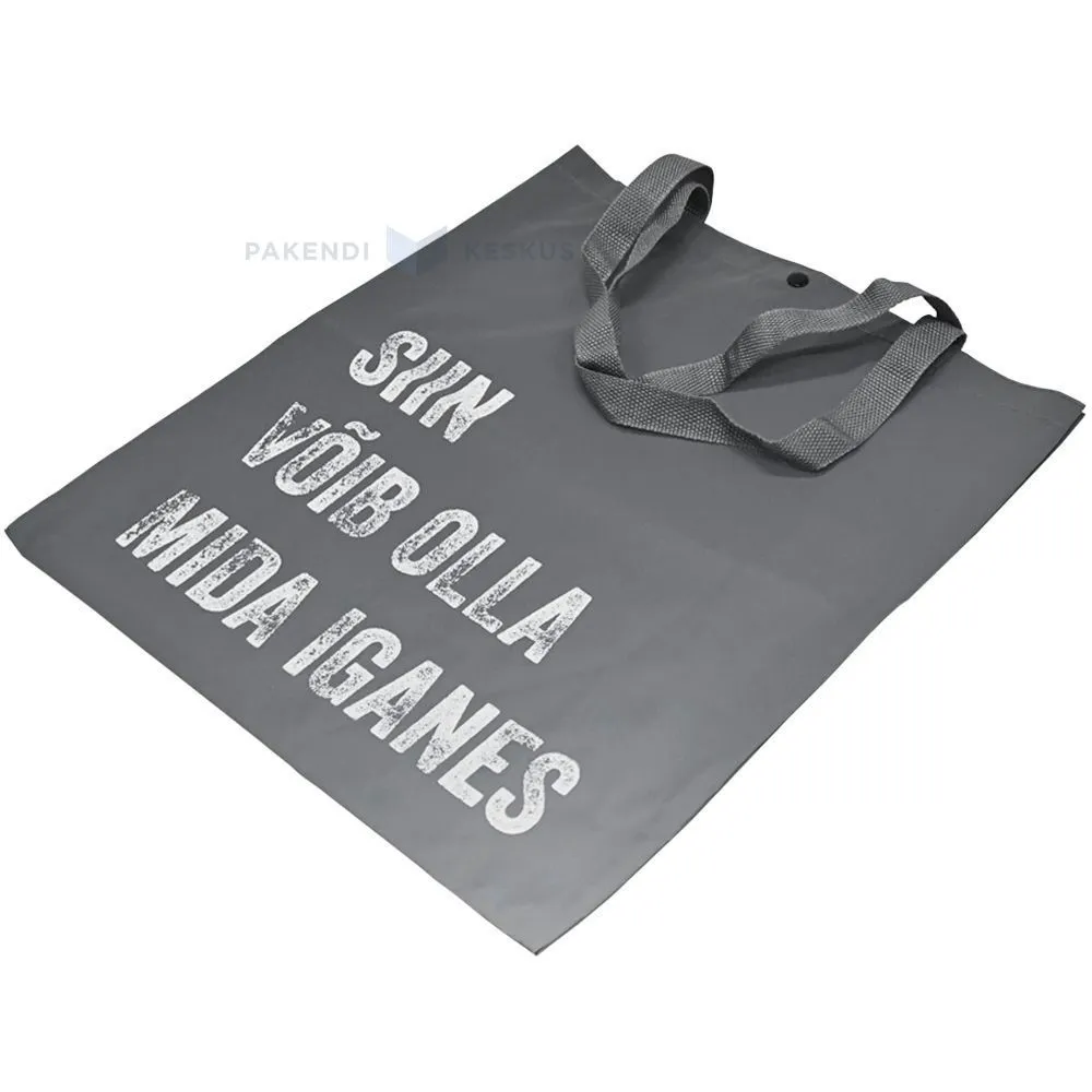 Siin võib olla mida iganes white print reflective bag 40x45cm