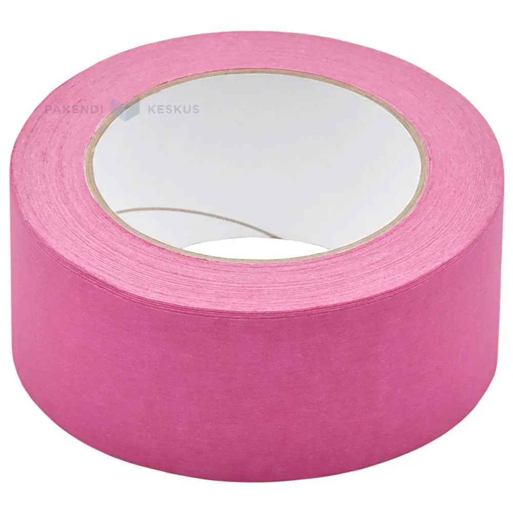 Roosa paberist pakketeip 50mm lai, rullis 60m