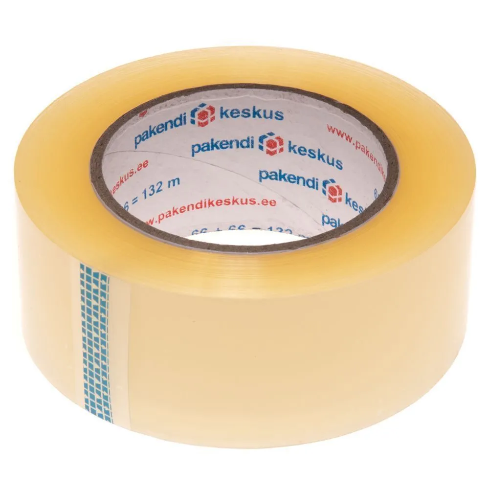 Läbipaistev pakketeip 48mm lai vaikne akrüül, rullis 132m