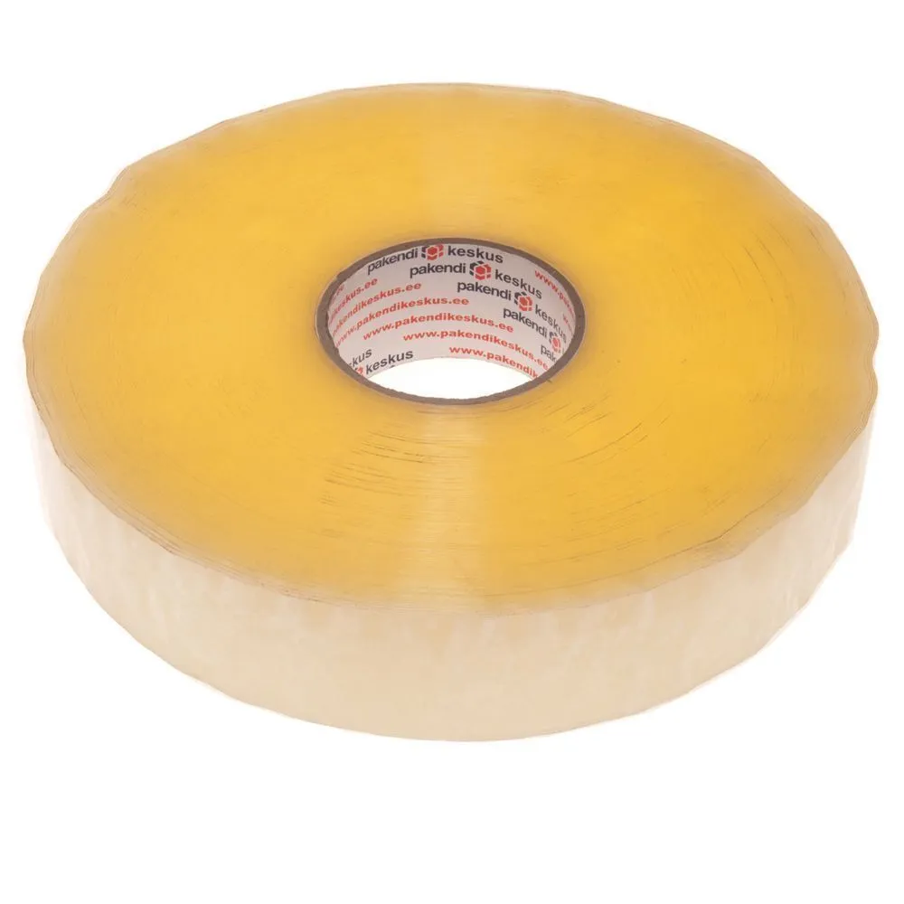 Läbipaistev pakketeip pakkemasinale 48mm lai akrüül, rullis 990m