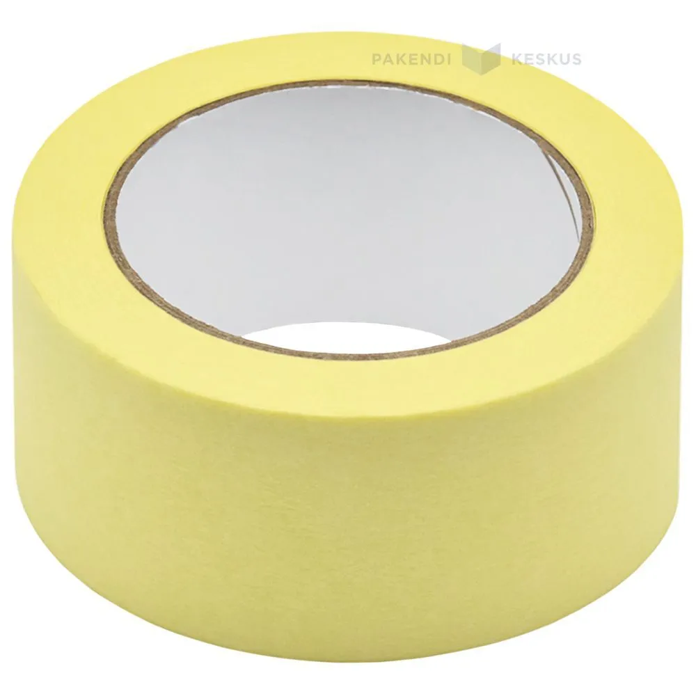 Masking tape with strong glue 50mm wide +60C, 50m/roll