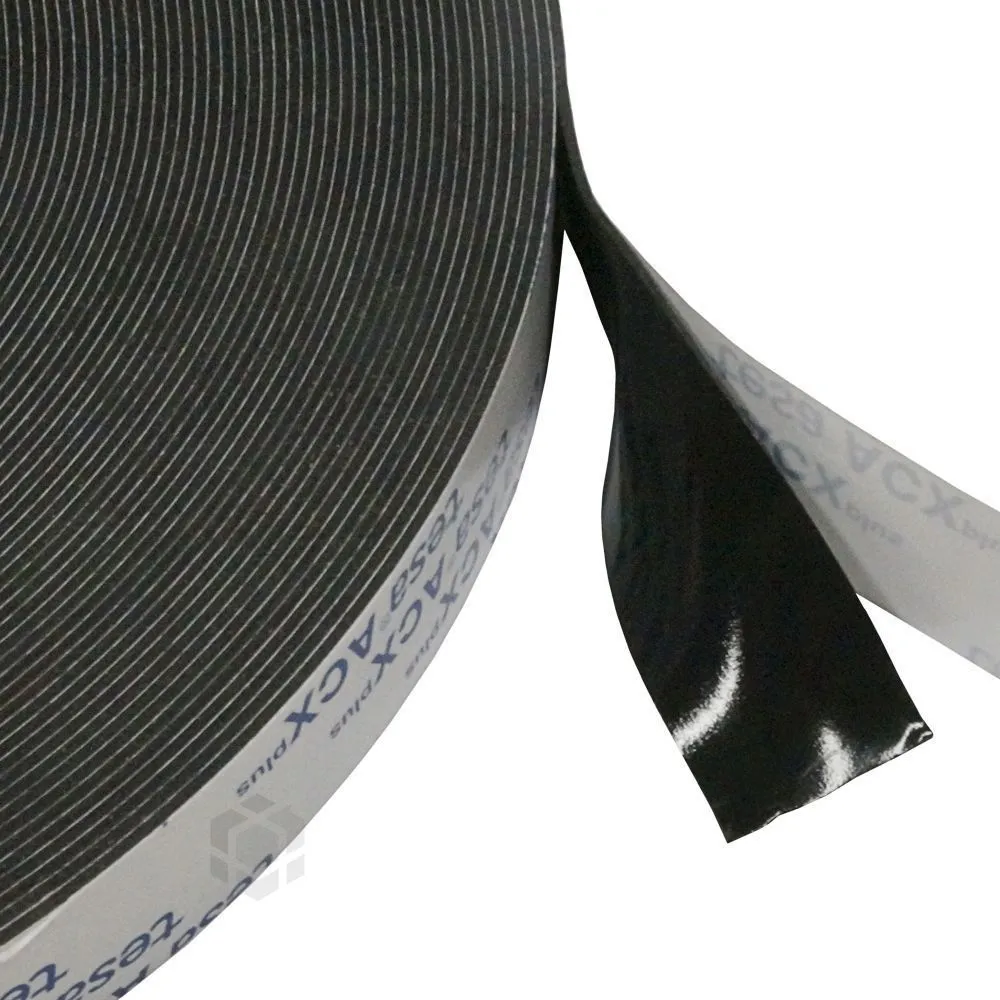 Black double-sided acrylic tape Tesa ACXplus 19mm wide, 25m/roll