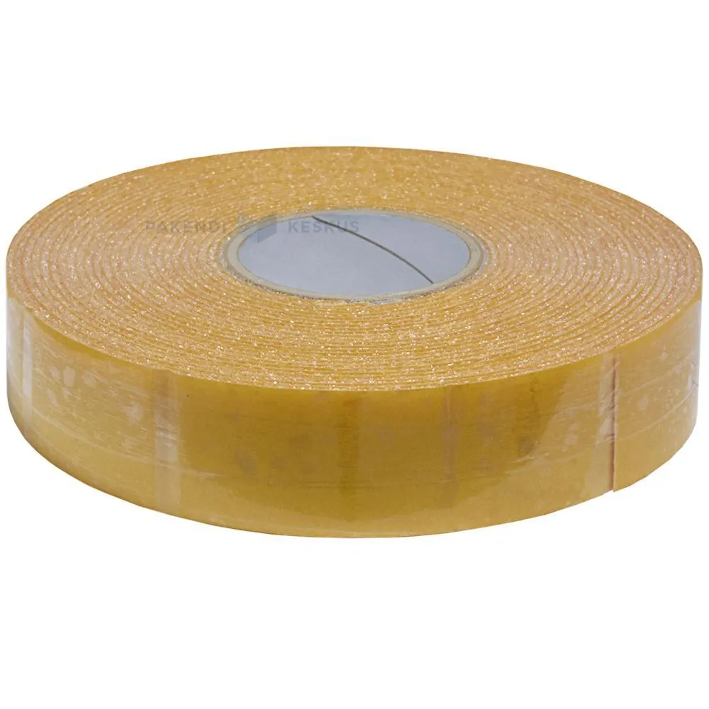 White PE-foam material tape 50mm wide 3mm thickness, 12,5m/roll