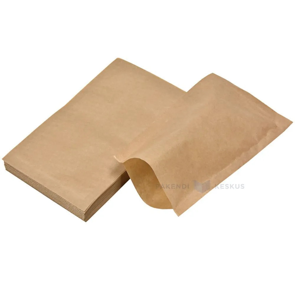 Lamineeritud pruun hot dogi tasku 10x18cm, pakis 100tk