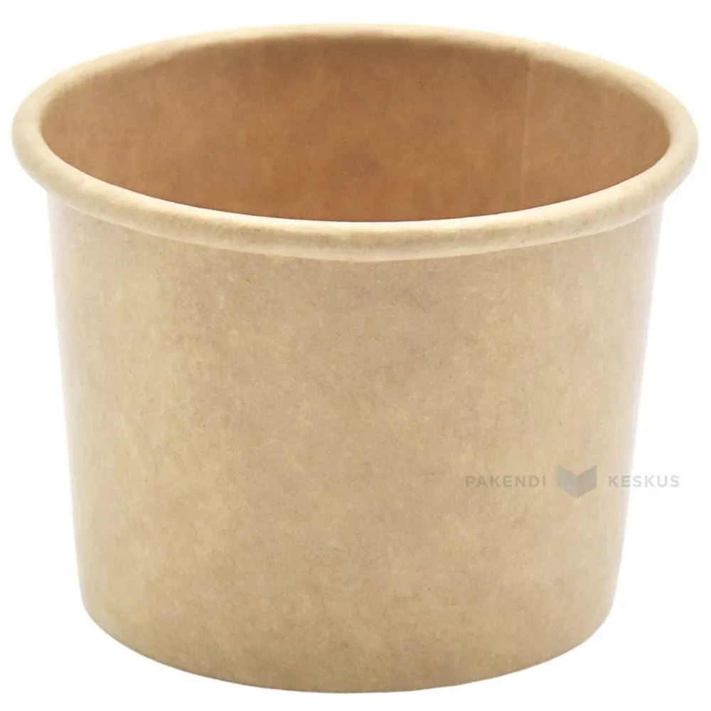 Brown carton degustation cup 50ml diameter 52mm, 50pcs/pack
