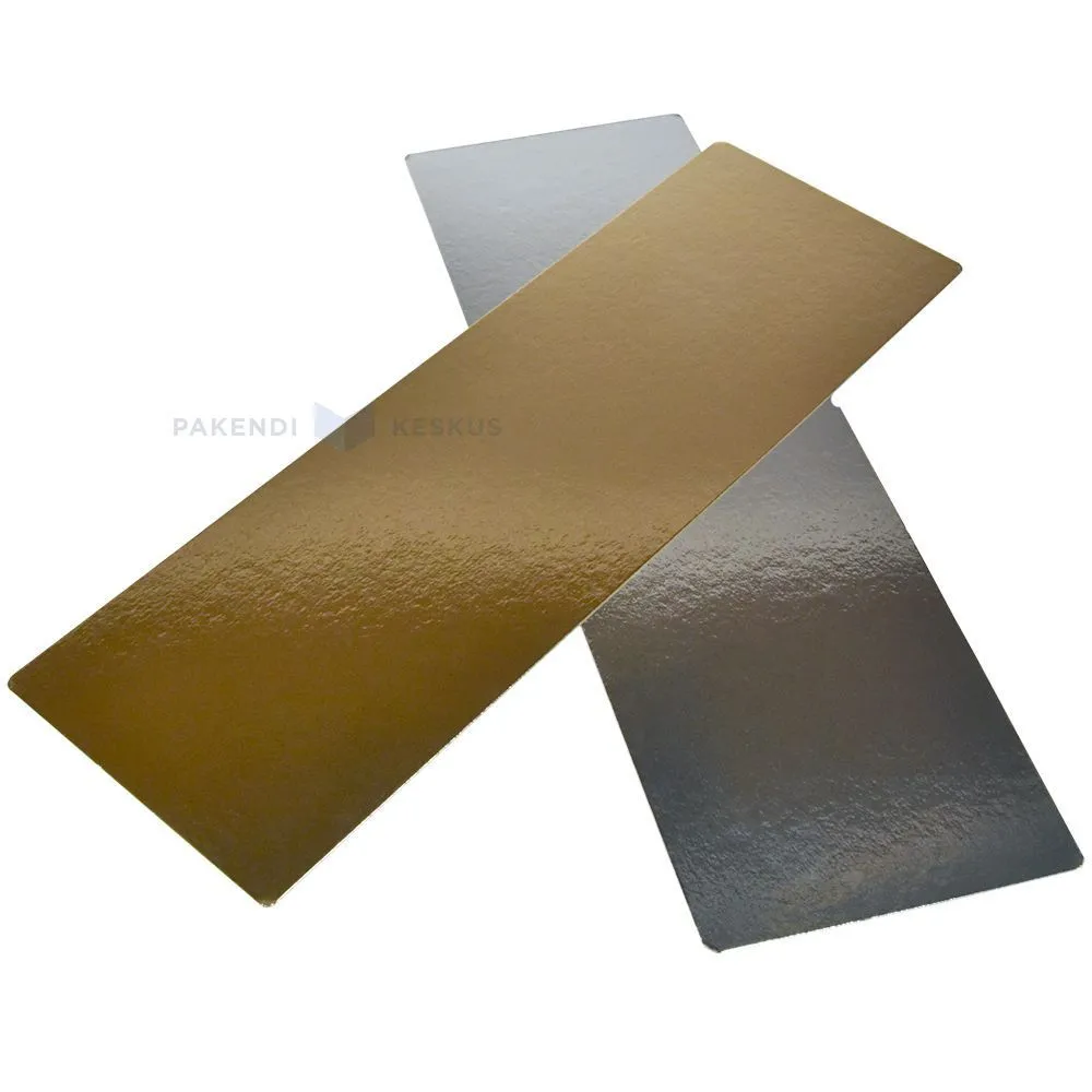 Golden-silver fish tray 17,5x55cm, 25pcs/pack