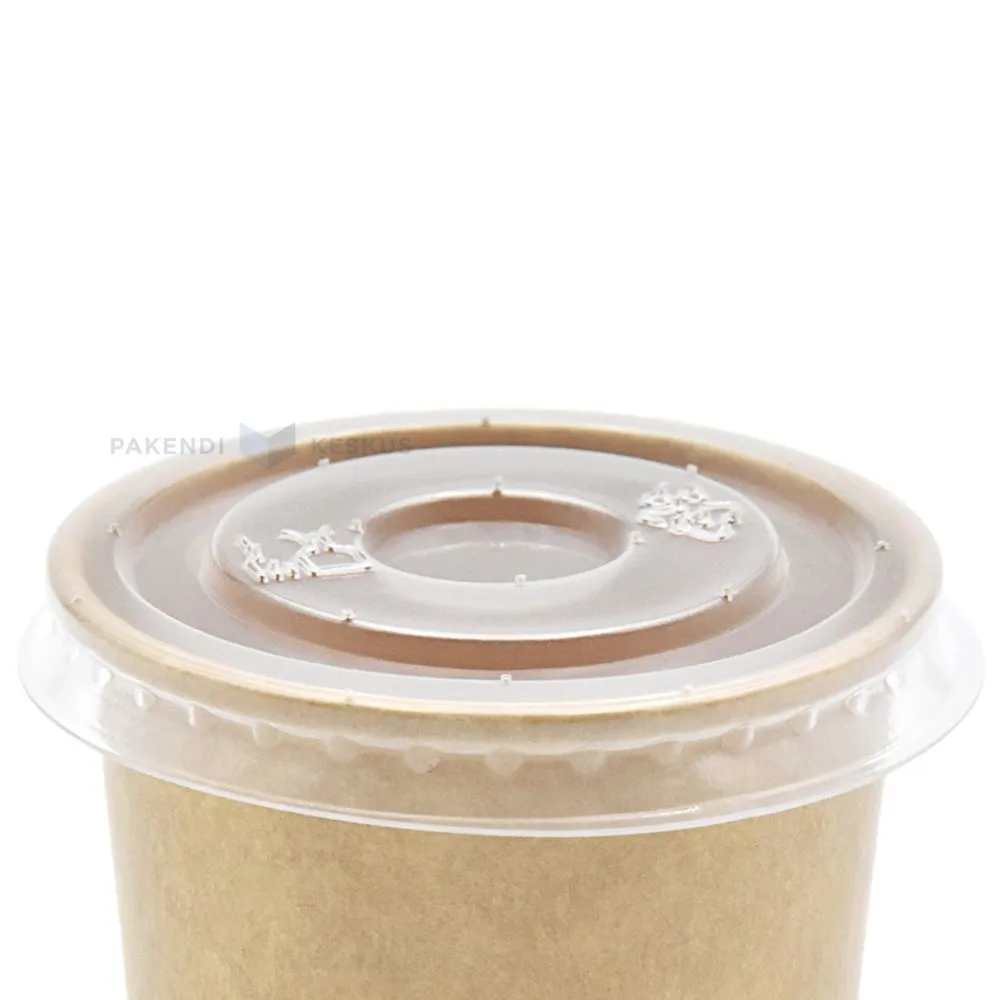 Transparent lid for 50ml carton degustation cup with diameter 52mm, 50pcs/pack