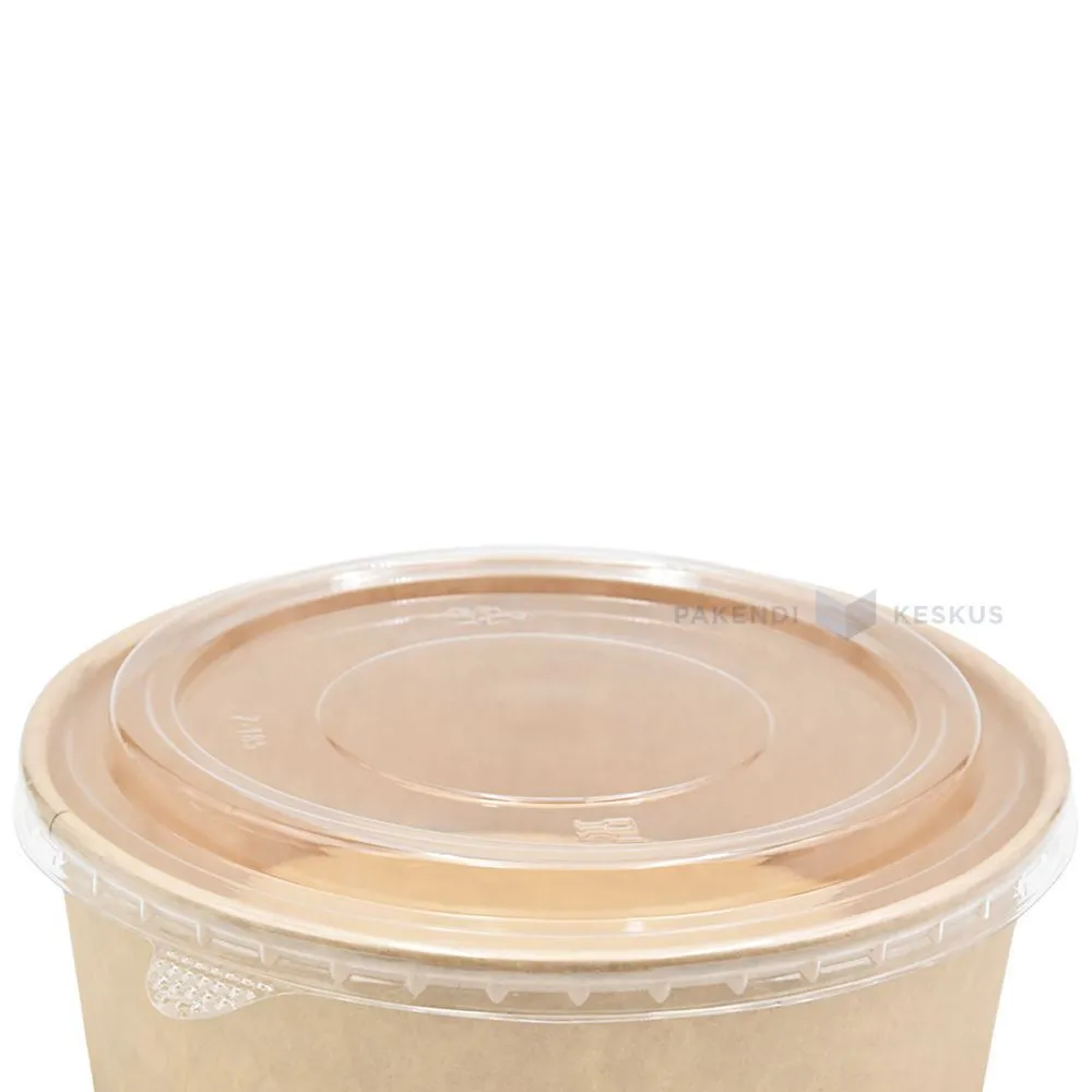 Lid for the carton salad cup 1100ml diameter 185mm, 50pcs/pack
