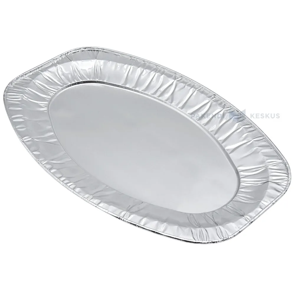 Aluminium foil tray 44,6x29,6x2,1cm, 5pcs/pack