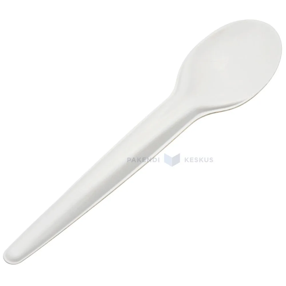 Paper soup spoon height 17cm, 50pcs/pack