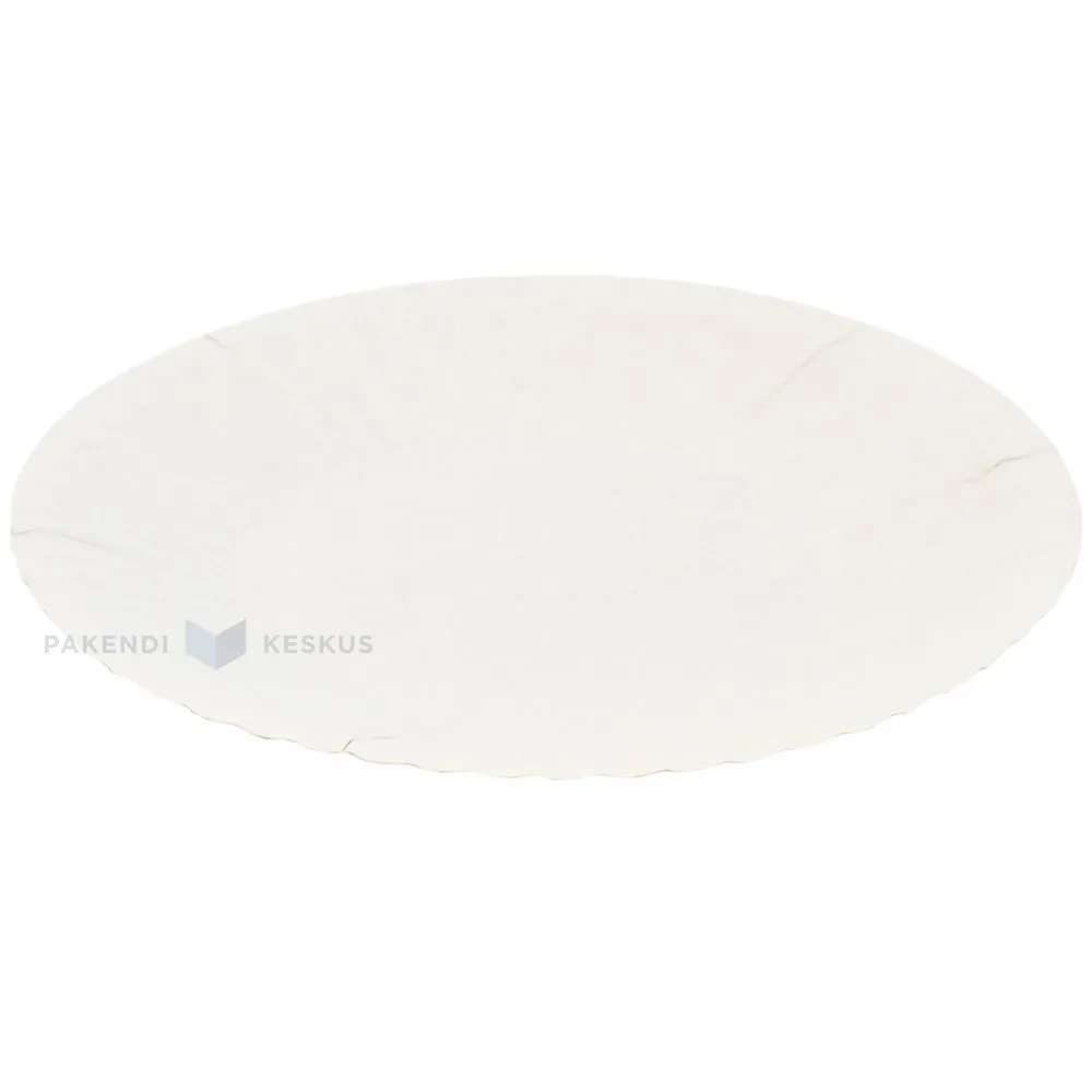 Laminated white paper plate diameter 15cm, 100pcs/pack