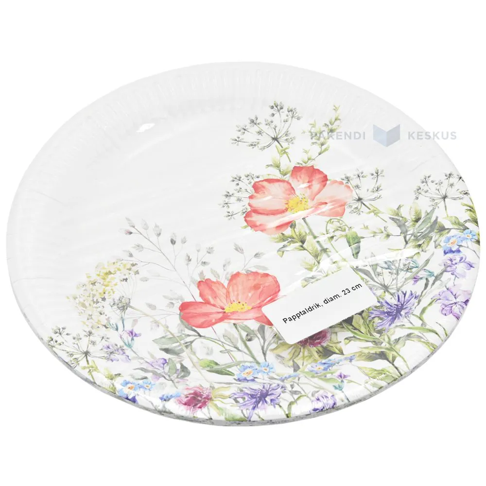 Papptaldrik ''Moonipõld'' diameetriga 23cm, pakis 8tk