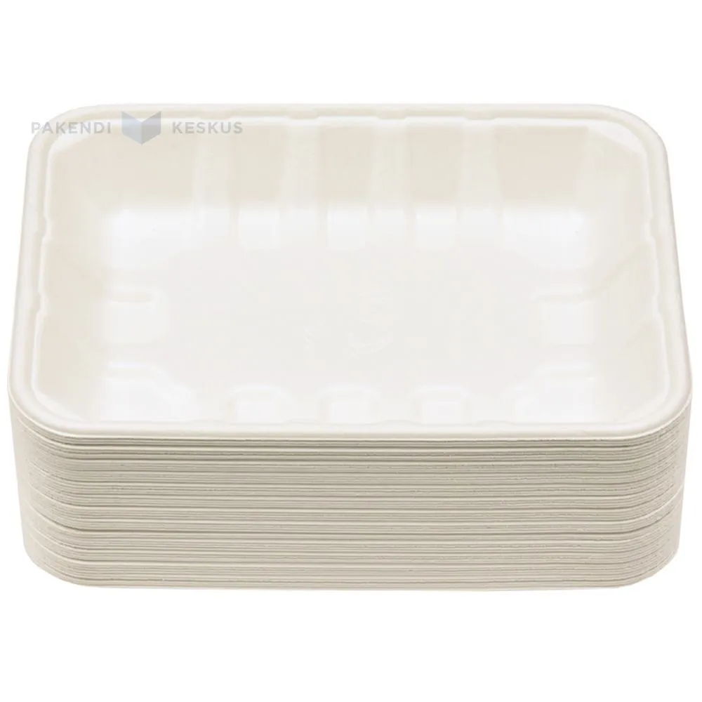 Toidualus 100% biolagunev/komposteeritav 18x13,4x2,5cm, pakis 50tk