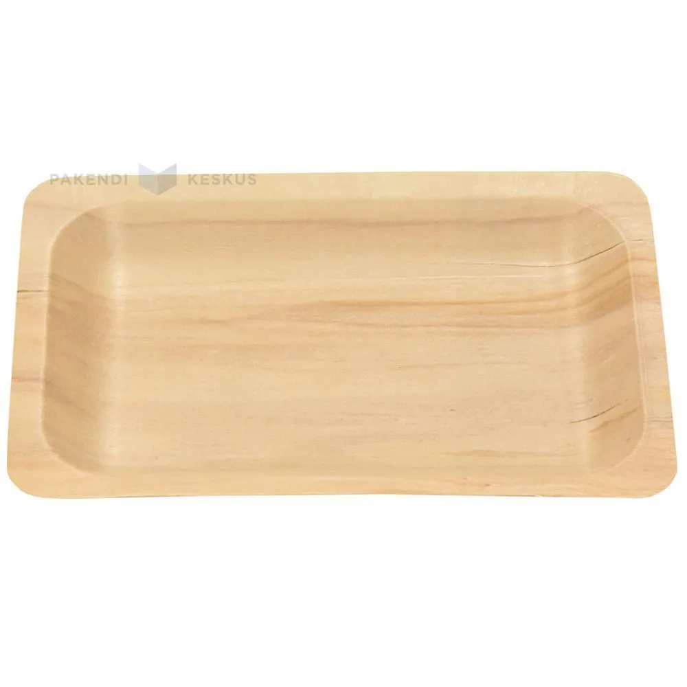 Puidust taldrik-vaagen 20,5x13cm, pakis 10tk
