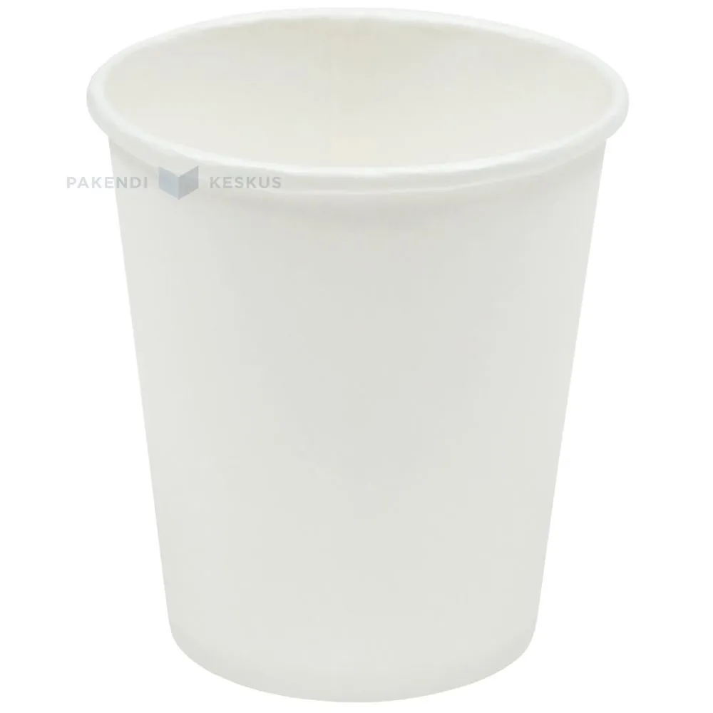 Valge papptops 250ml, pakis 100tk