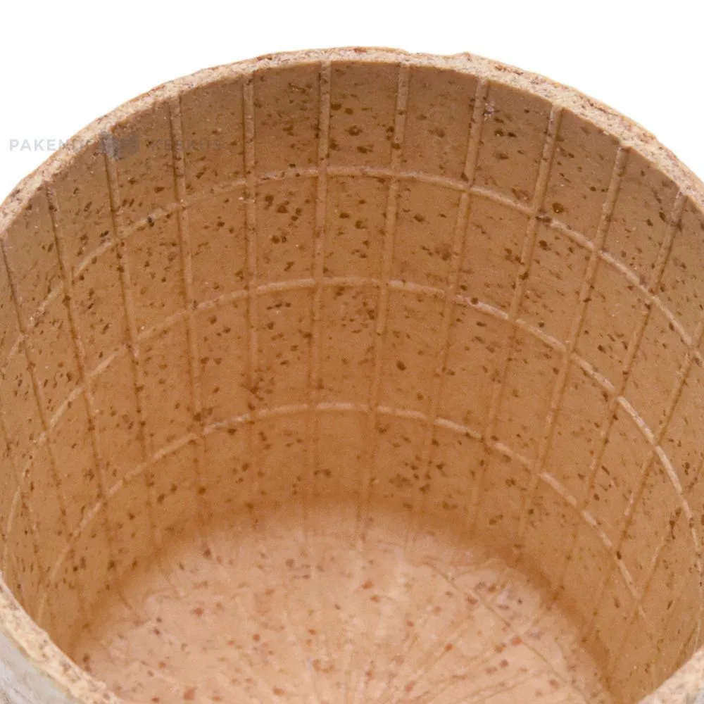 Pruun söödav küpsisest valmistatud kohvitops 110ml diameetriga 60mm, pakis 10tk