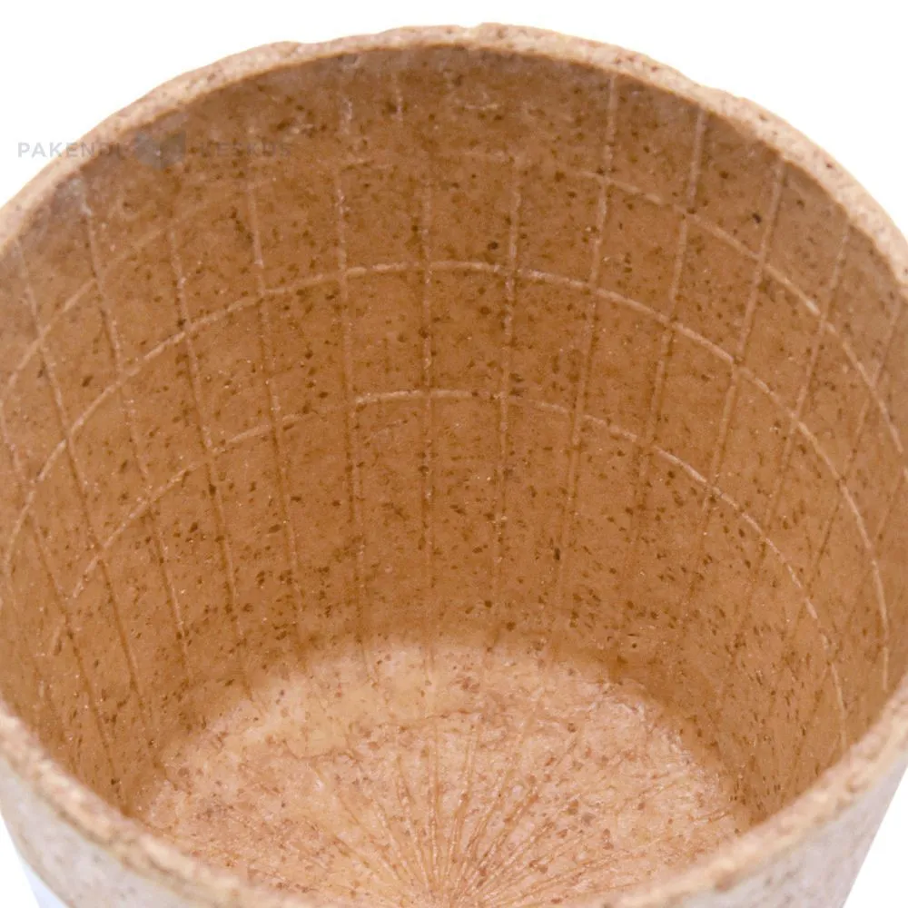 Pruun söödav küpsisest valmistatud kohvitops 220ml diameetriga 75mm, pakis 12tk