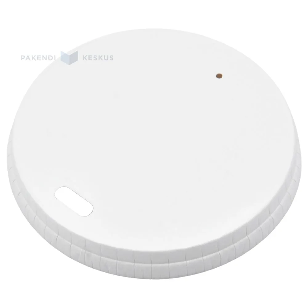 White flat paper lid for 250ml coffee cup with diameter 80mm, 50pcs/pack